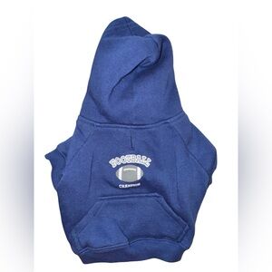 Casual Canine Blue Football Hoodie